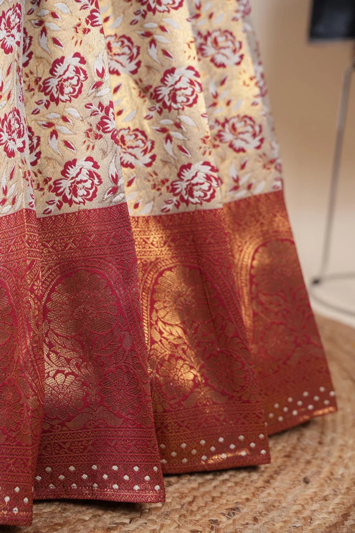 దక్షిణ భారత పండుగ సాంప్రదాయ హాఫ్ చీర (ఛవి) 