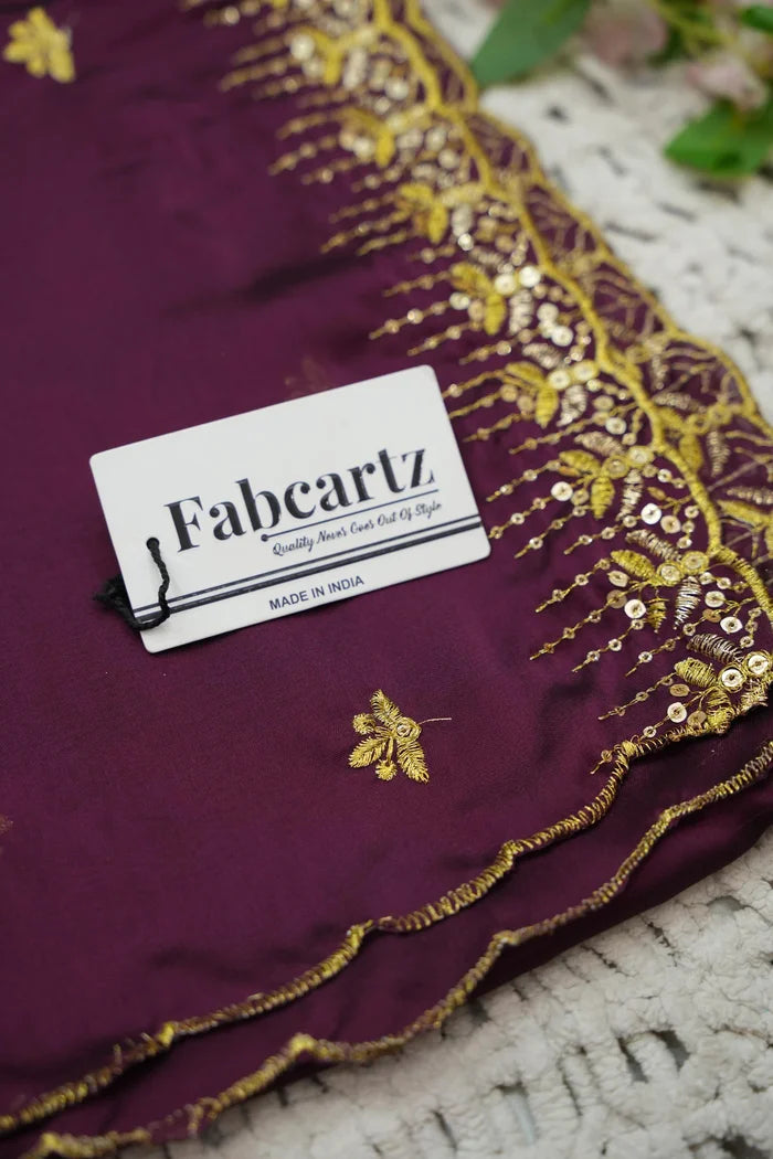 Beautiful South Indian Style Half Saree with Embroidery Blouse and Dupatta for Women | Atreyi