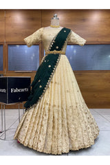 దక్షిణ భారత పండుగ సాంప్రదాయ హాఫ్ చీర (ఛవి) 