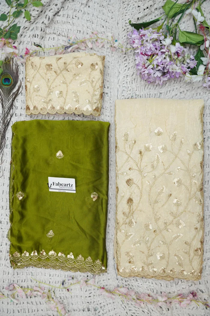 దక్షిణ భారత పండుగ సాంప్రదాయ హాఫ్ చీర (ఛవి) 