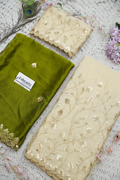 దక్షిణ భారత పండుగ సాంప్రదాయ హాఫ్ చీర (ఛవి) 