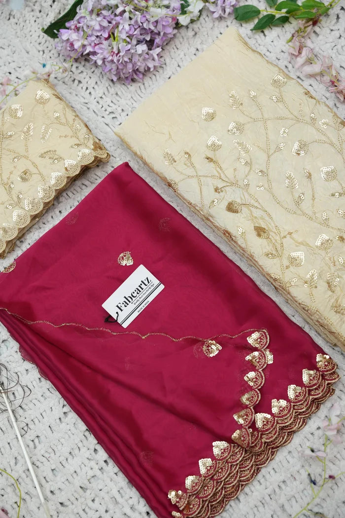 దక్షిణ భారత పండుగ సాంప్రదాయ హాఫ్ చీర (ఛవి) 