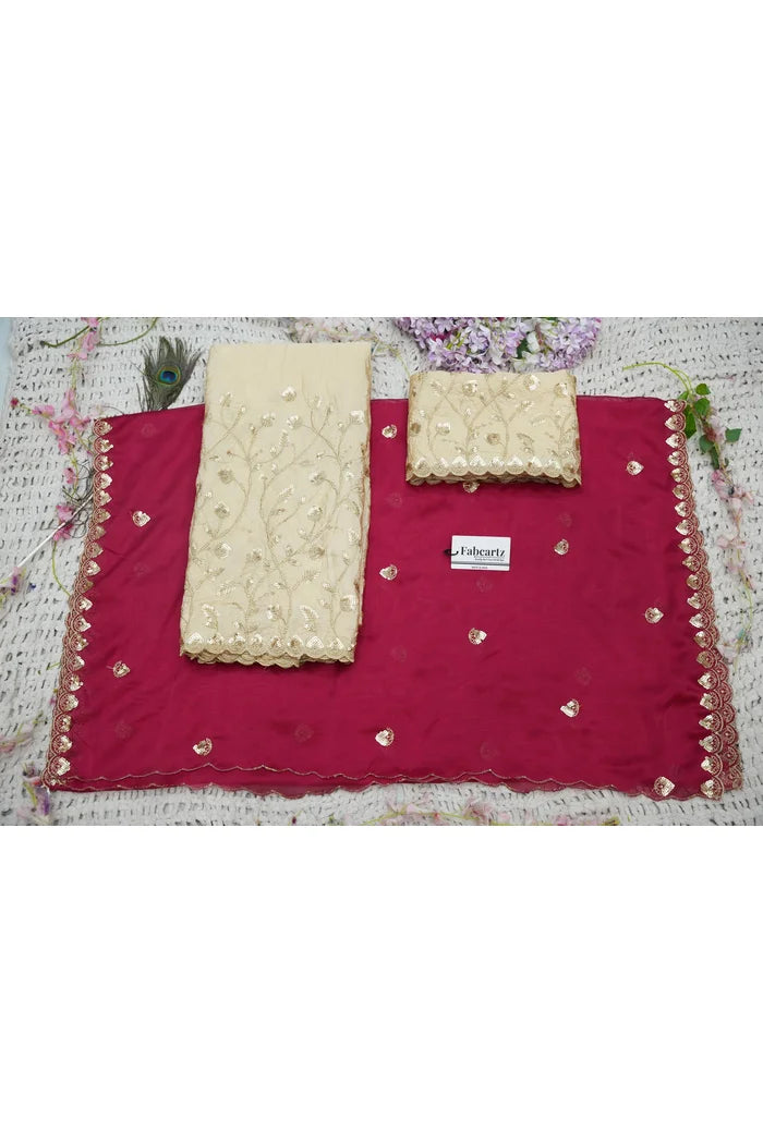 దక్షిణ భారత పండుగ సాంప్రదాయ హాఫ్ చీర (ఛవి) 