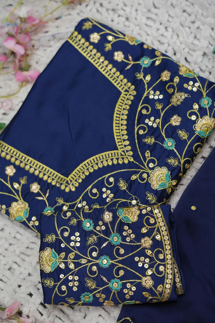 Beautiful South Indian Style Half Saree with Embroidery Blouse and Dupatta for Women | Ishita