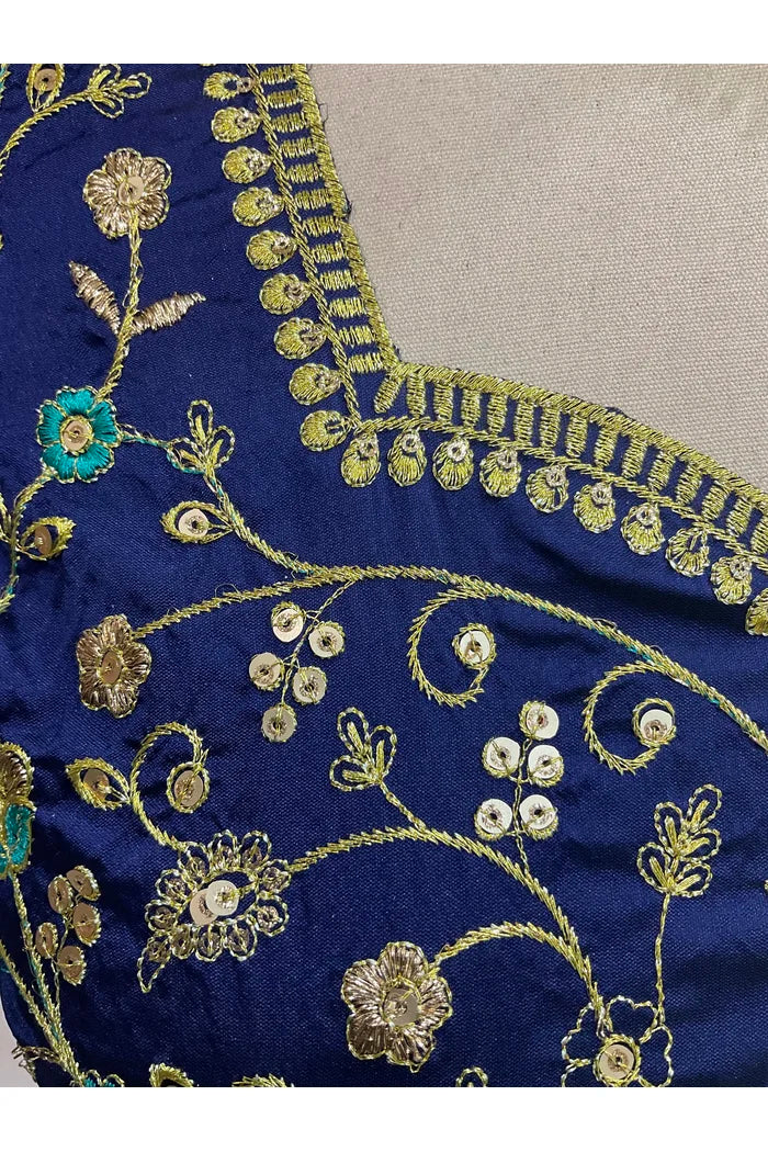 Beautiful South Indian Style Half Saree with Embroidery Blouse and Dupatta for Women | Ishita