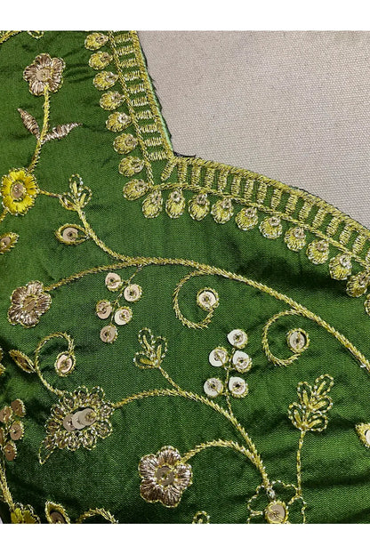 Beautiful South Indian Style Half Saree with Embroidery Blouse and Dupatta for Women | Ishita