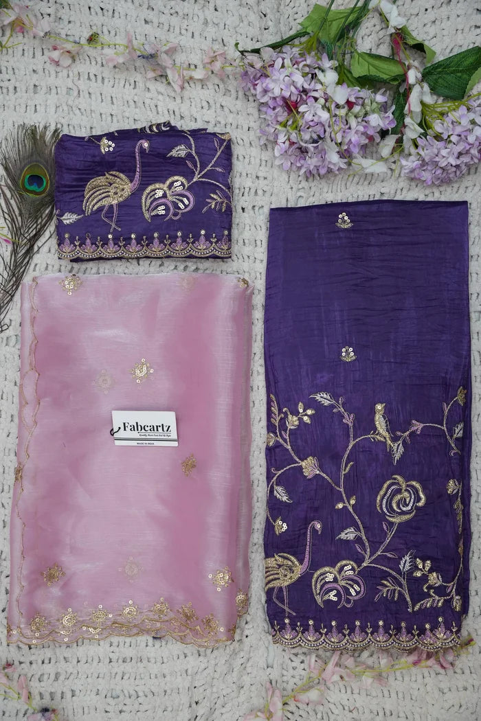 దక్షిణ భారత పండుగ సాంప్రదాయ హాఫ్ చీర (ఛవి) 