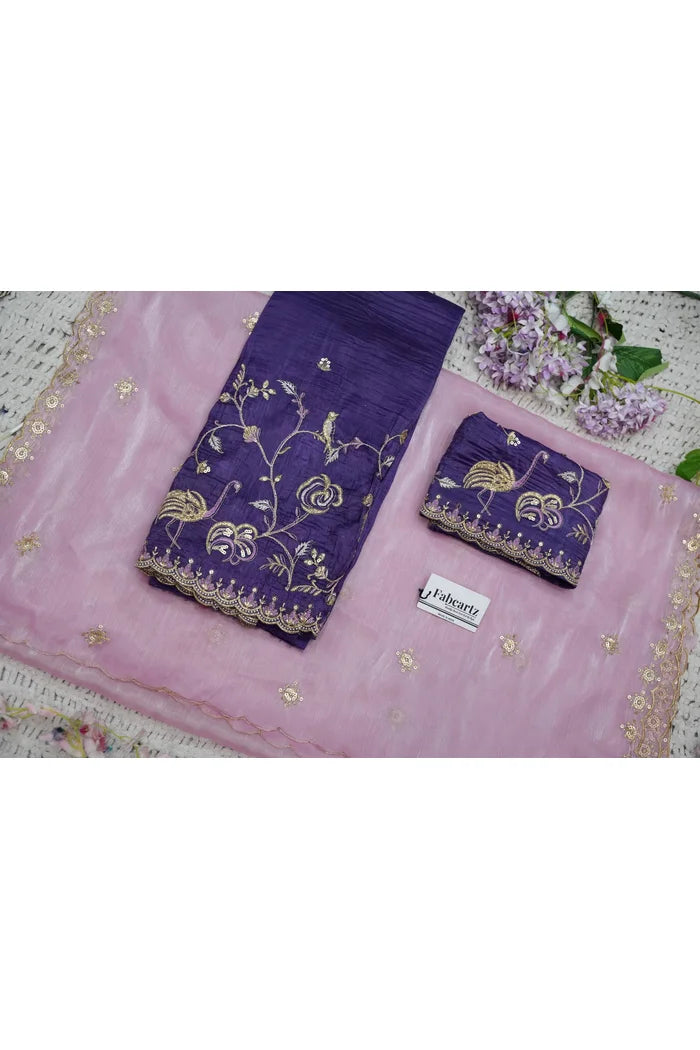 దక్షిణ భారత పండుగ సాంప్రదాయ హాఫ్ చీర (ఛవి) 