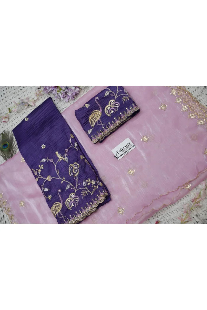 దక్షిణ భారత పండుగ సాంప్రదాయ హాఫ్ చీర (ఛవి) 