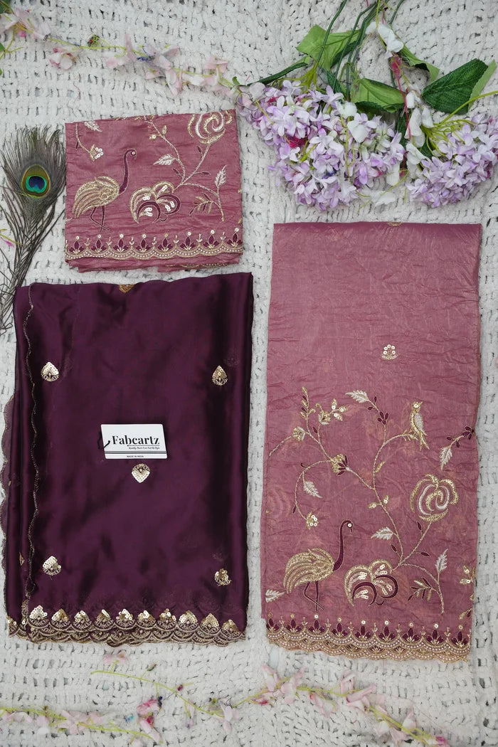 దక్షిణ భారత పండుగ సాంప్రదాయ హాఫ్ చీర (ఛవి) 