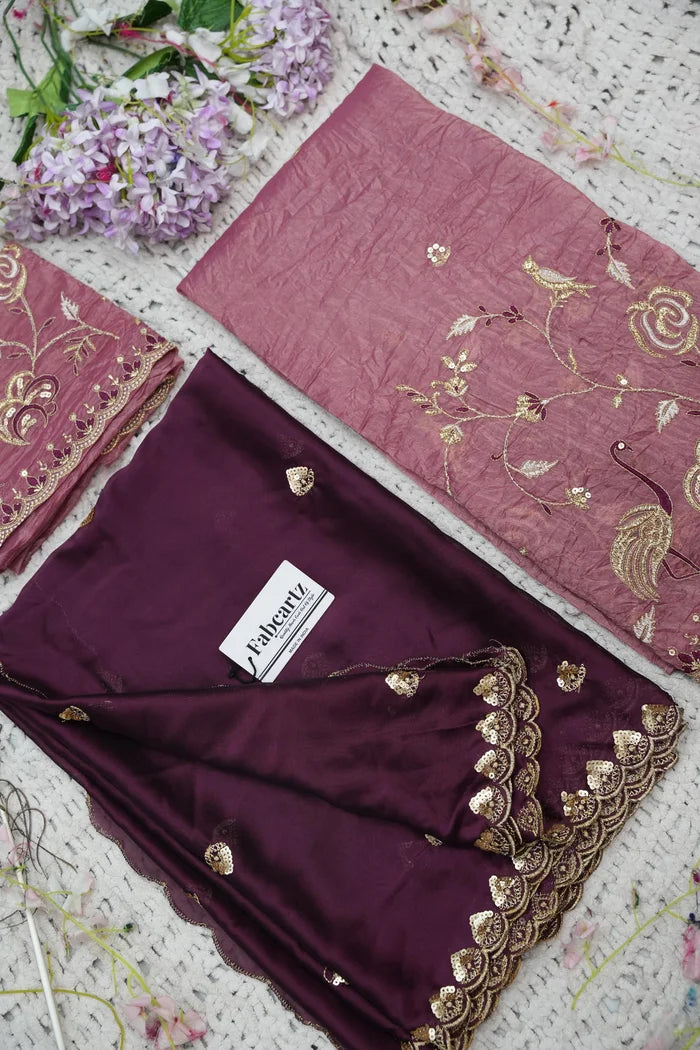 దక్షిణ భారత పండుగ సాంప్రదాయ హాఫ్ చీర (ఛవి) 