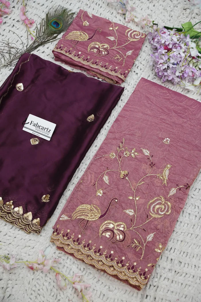 దక్షిణ భారత పండుగ సాంప్రదాయ హాఫ్ చీర (ఛవి) 