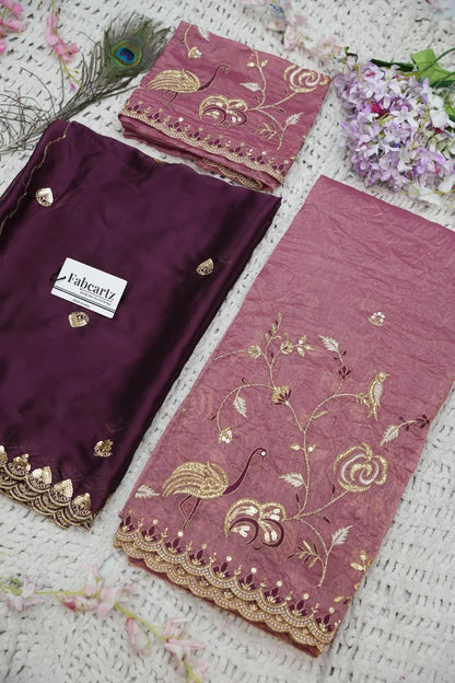 దక్షిణ భారత పండుగ సాంప్రదాయ హాఫ్ చీర (ఛవి) 