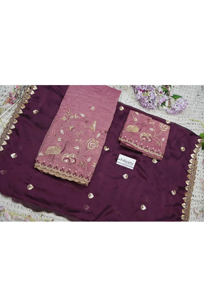 దక్షిణ భారత పండుగ సాంప్రదాయ హాఫ్ చీర (ఛవి) 