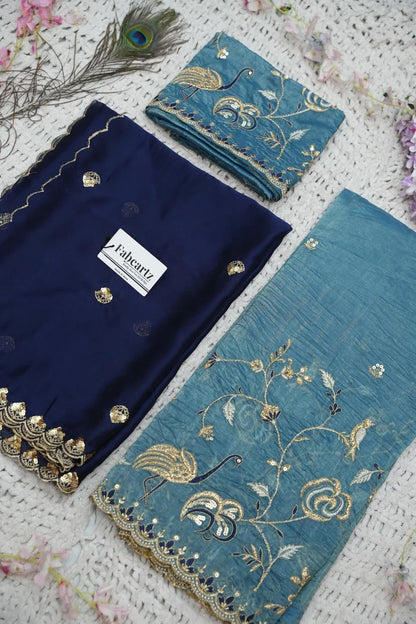 దక్షిణ భారత పండుగ సాంప్రదాయ హాఫ్ చీర (ఛవి) 