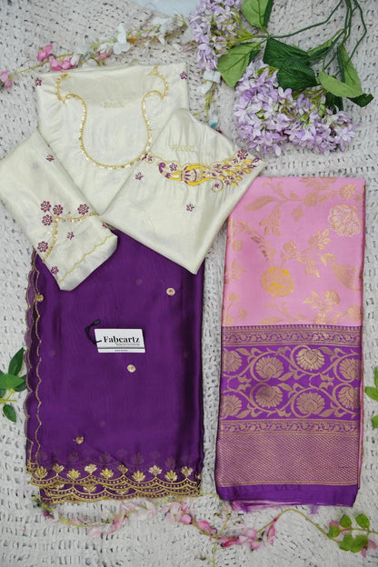 దక్షిణ భారత పండుగ సాంప్రదాయ హాఫ్ చీర (ఛవి) 