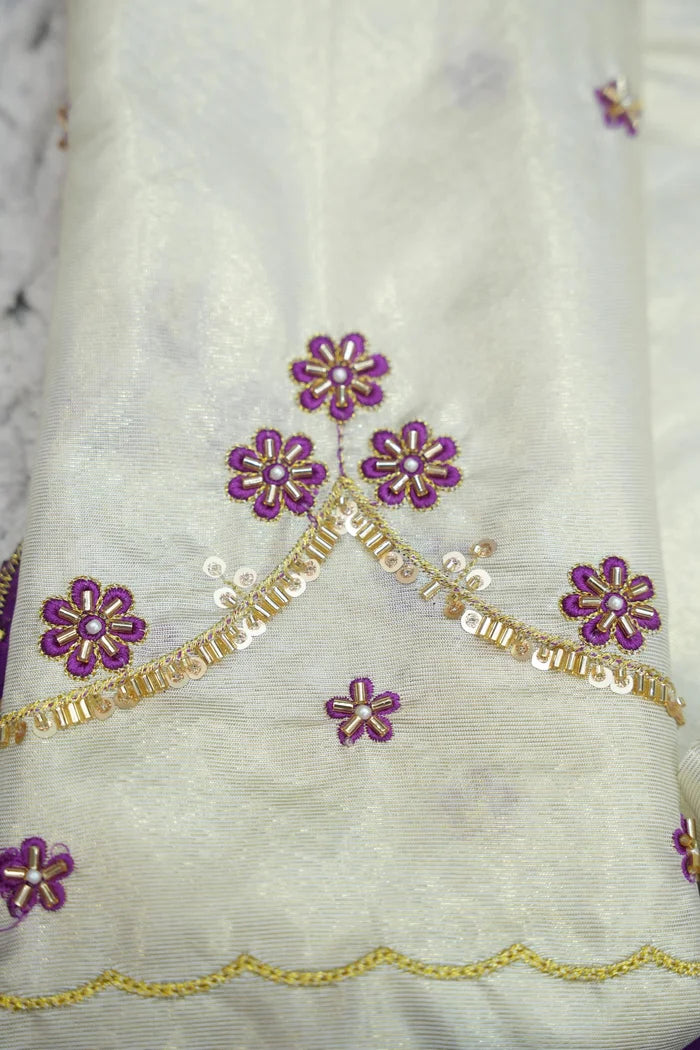 దక్షిణ భారత పండుగ సాంప్రదాయ హాఫ్ చీర (ఛవి) 