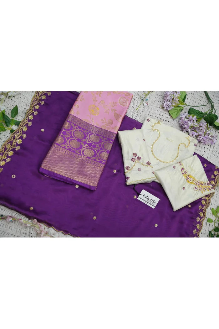 దక్షిణ భారత పండుగ సాంప్రదాయ హాఫ్ చీర (ఛవి) 