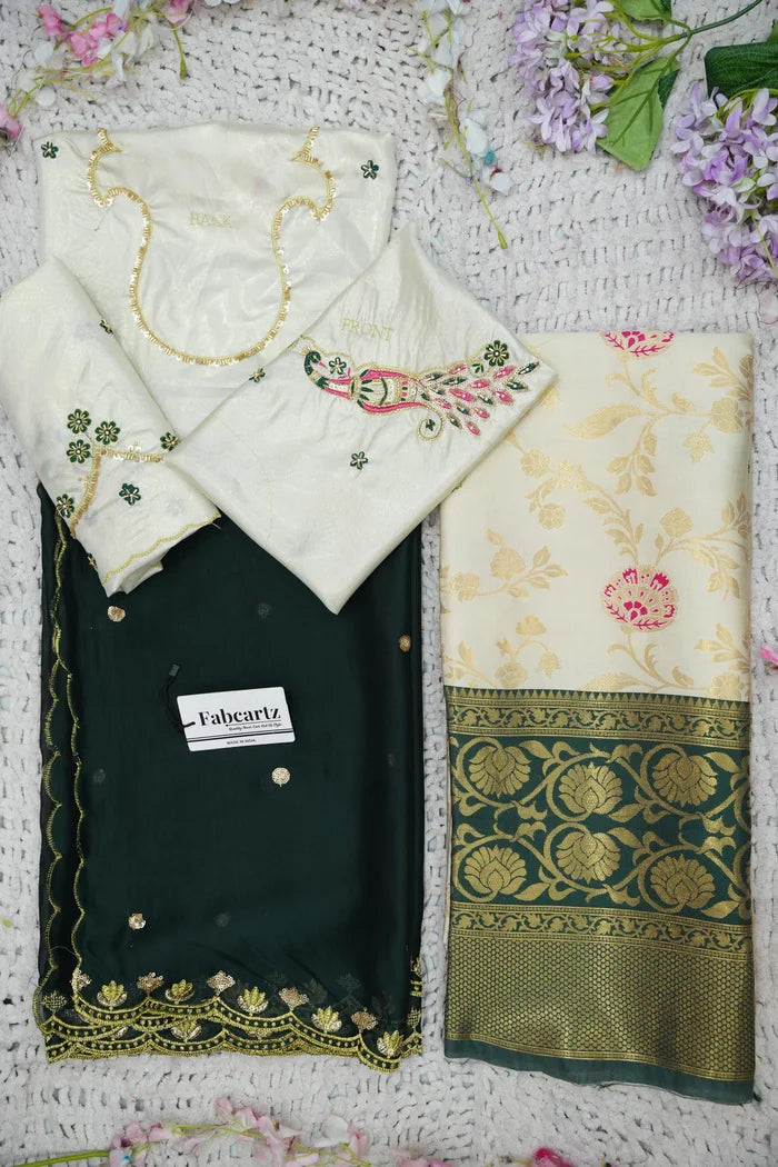 దక్షిణ భారత పండుగ సాంప్రదాయ హాఫ్ చీర (ఛవి) 