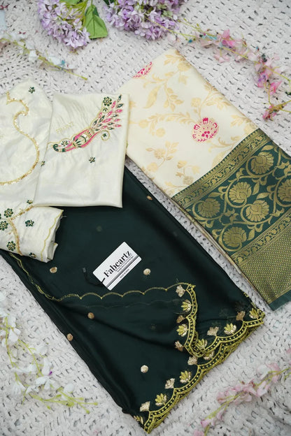 దక్షిణ భారత పండుగ సాంప్రదాయ హాఫ్ చీర (ఛవి) 