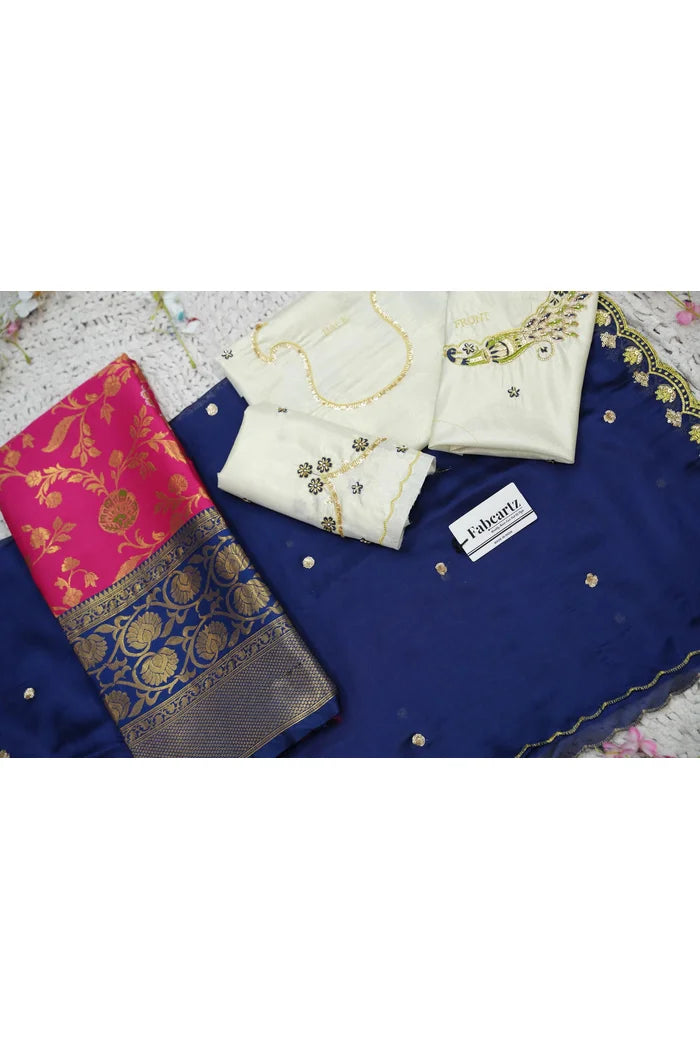 దక్షిణ భారత పండుగ సాంప్రదాయ హాఫ్ చీర (ఛవి) 