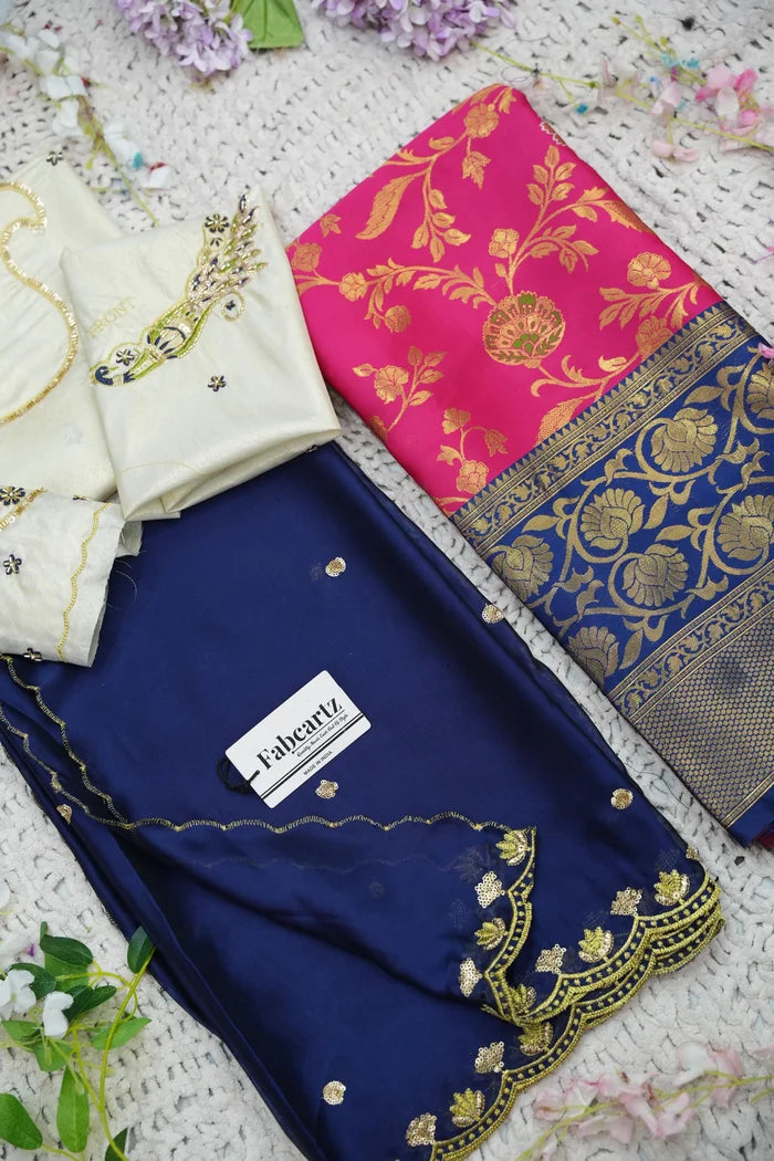 దక్షిణ భారత పండుగ సాంప్రదాయ హాఫ్ చీర (ఛవి) 