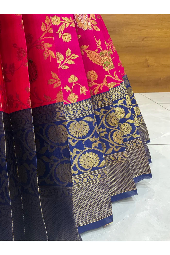 దక్షిణ భారత పండుగ సాంప్రదాయ హాఫ్ చీర (ఛవి) 