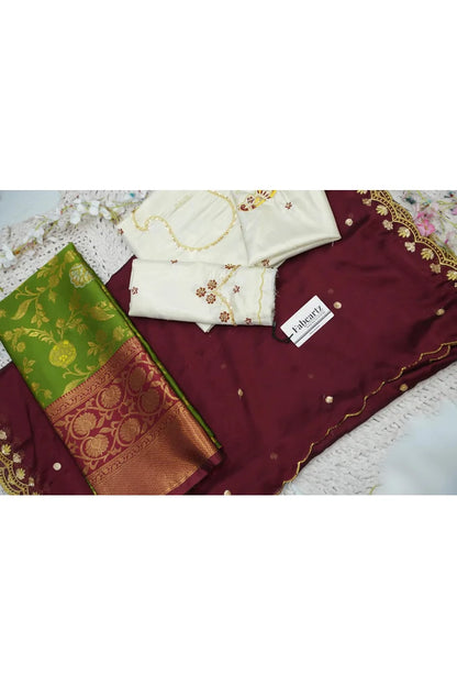 దక్షిణ భారత పండుగ సాంప్రదాయ హాఫ్ చీర (ఛవి) 