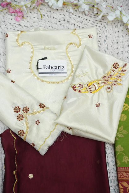 దక్షిణ భారత పండుగ సాంప్రదాయ హాఫ్ చీర (ఛవి) 