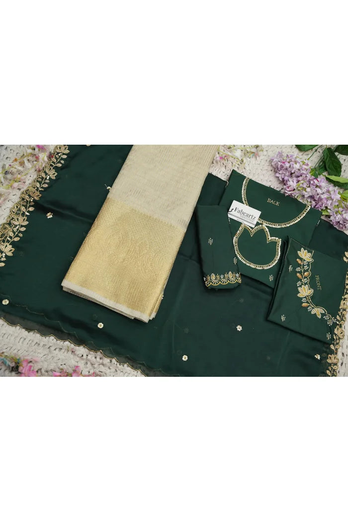 దక్షిణ భారత పండుగ సాంప్రదాయ హాఫ్ చీర (ఛవి) 