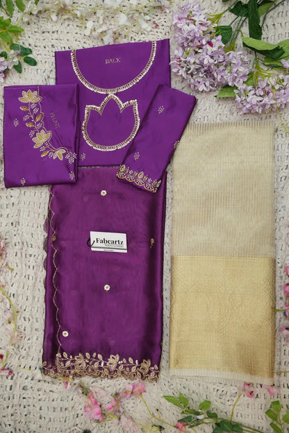 దక్షిణ భారత పండుగ సాంప్రదాయ హాఫ్ చీర (ఛవి) 