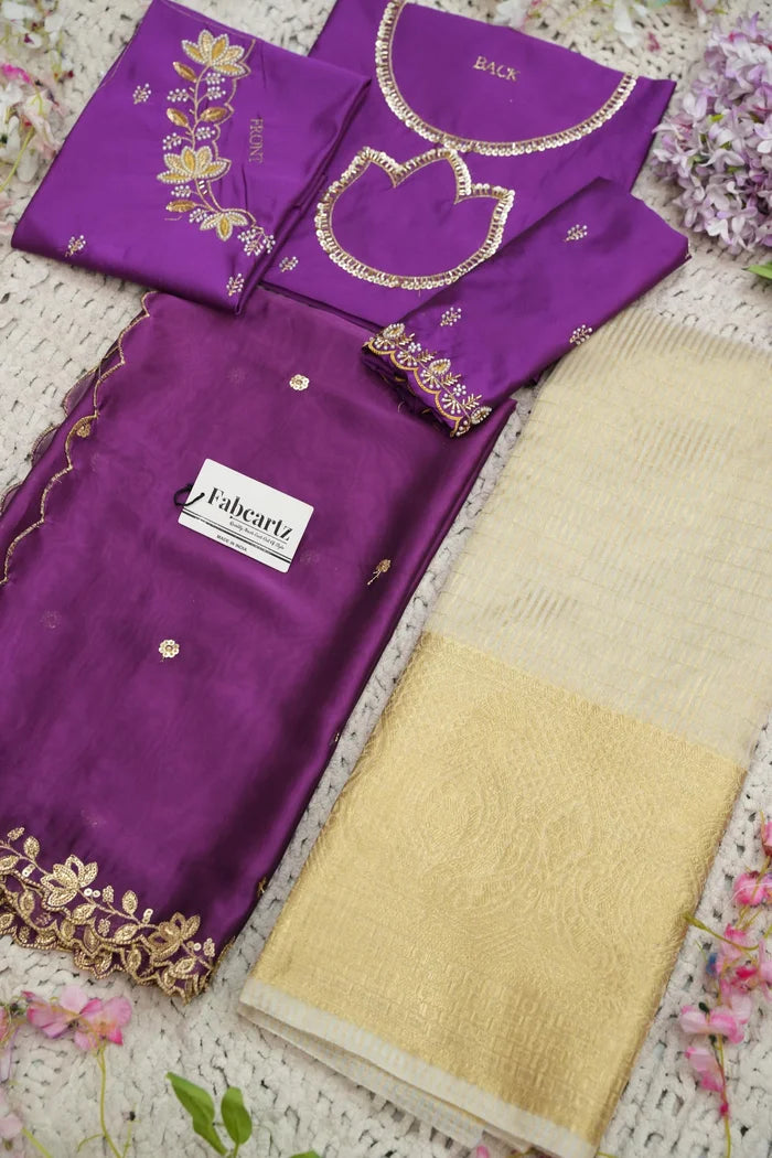 దక్షిణ భారత పండుగ సాంప్రదాయ హాఫ్ చీర (ఛవి) 