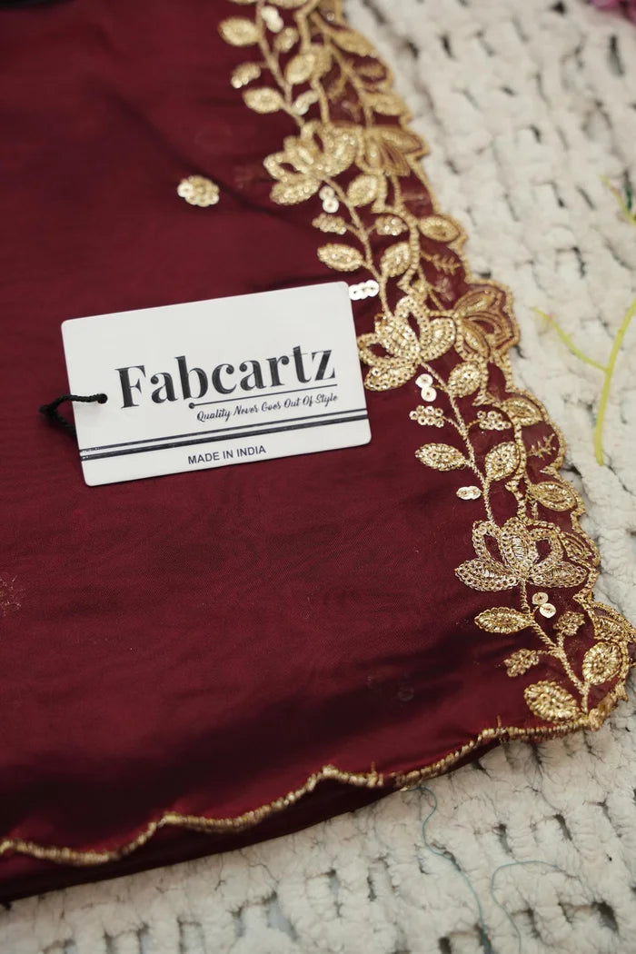 దక్షిణ భారత పండుగ సాంప్రదాయ హాఫ్ చీర (ఛవి) 