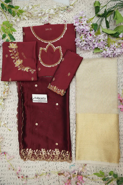 దక్షిణ భారత పండుగ సాంప్రదాయ హాఫ్ చీర (ఛవి) 