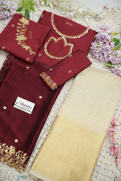 దక్షిణ భారత పండుగ సాంప్రదాయ హాఫ్ చీర (ఛవి) 