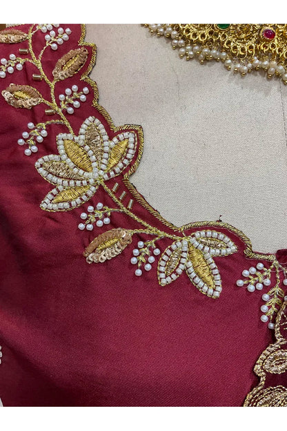 దక్షిణ భారత పండుగ సాంప్రదాయ హాఫ్ చీర (ఛవి) 