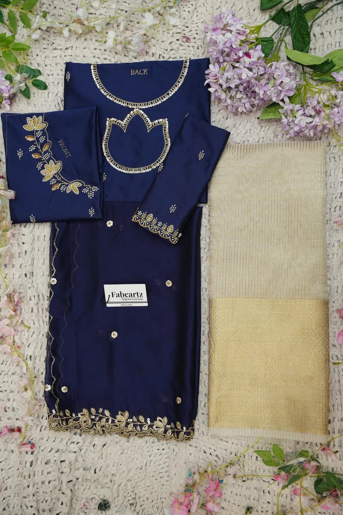 దక్షిణ భారత పండుగ సాంప్రదాయ హాఫ్ చీర (ఛవి) 