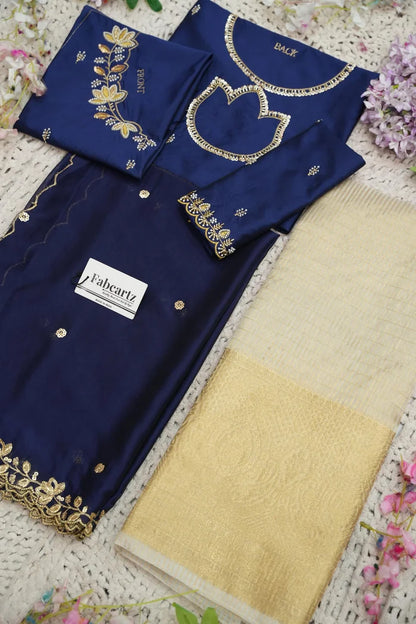 దక్షిణ భారత పండుగ సాంప్రదాయ హాఫ్ చీర (ఛవి) 