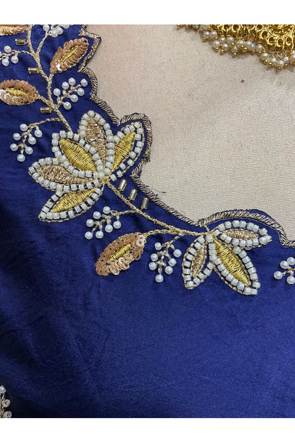 దక్షిణ భారత పండుగ సాంప్రదాయ హాఫ్ చీర (ఛవి) 