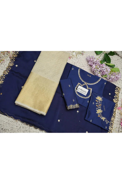 దక్షిణ భారత పండుగ సాంప్రదాయ హాఫ్ చీర (ఛవి) 