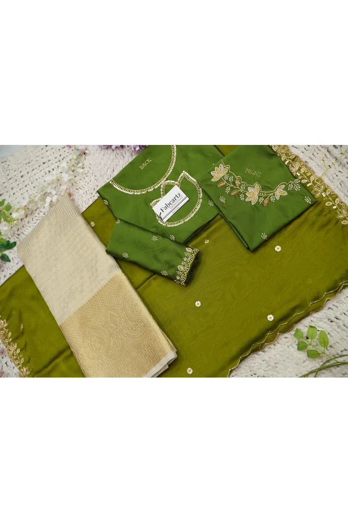 దక్షిణ భారత పండుగ సాంప్రదాయ హాఫ్ చీర (ఛవి) 