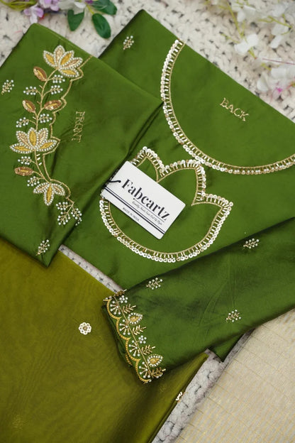 దక్షిణ భారత పండుగ సాంప్రదాయ హాఫ్ చీర (ఛవి) 