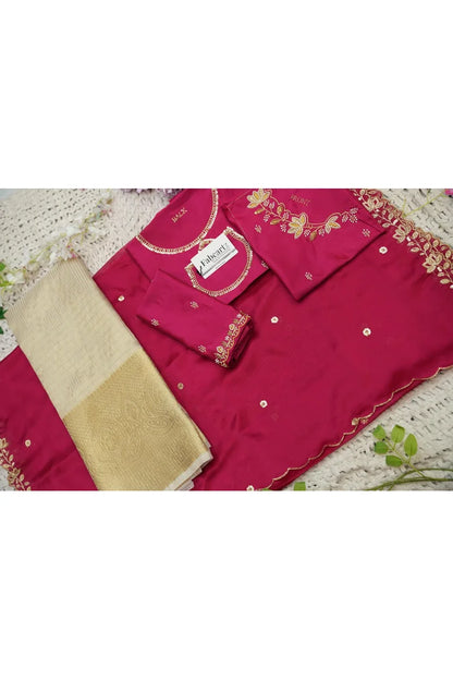 దక్షిణ భారత పండుగ సాంప్రదాయ హాఫ్ చీర (ఛవి) 