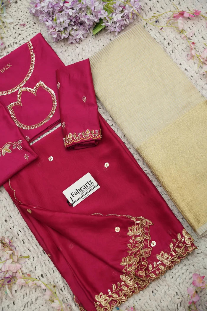 దక్షిణ భారత పండుగ సాంప్రదాయ హాఫ్ చీర (ఛవి) 