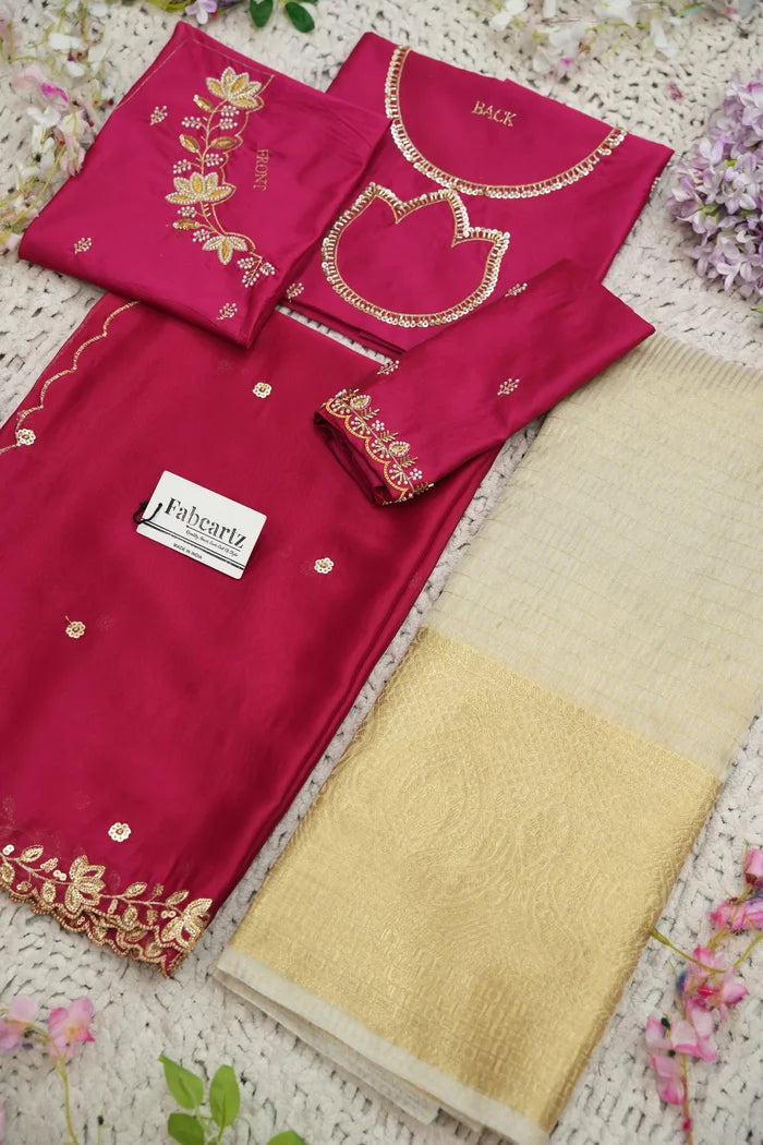 దక్షిణ భారత పండుగ సాంప్రదాయ హాఫ్ చీర (ఛవి) 