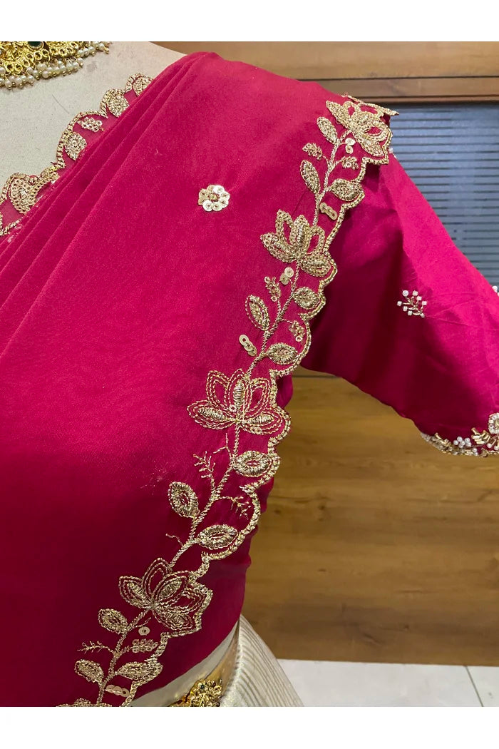 దక్షిణ భారత పండుగ సాంప్రదాయ హాఫ్ చీర (ఛవి) 