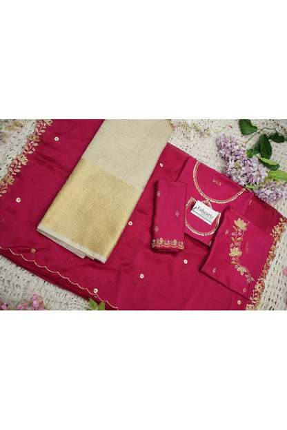 దక్షిణ భారత పండుగ సాంప్రదాయ హాఫ్ చీర (ఛవి) 