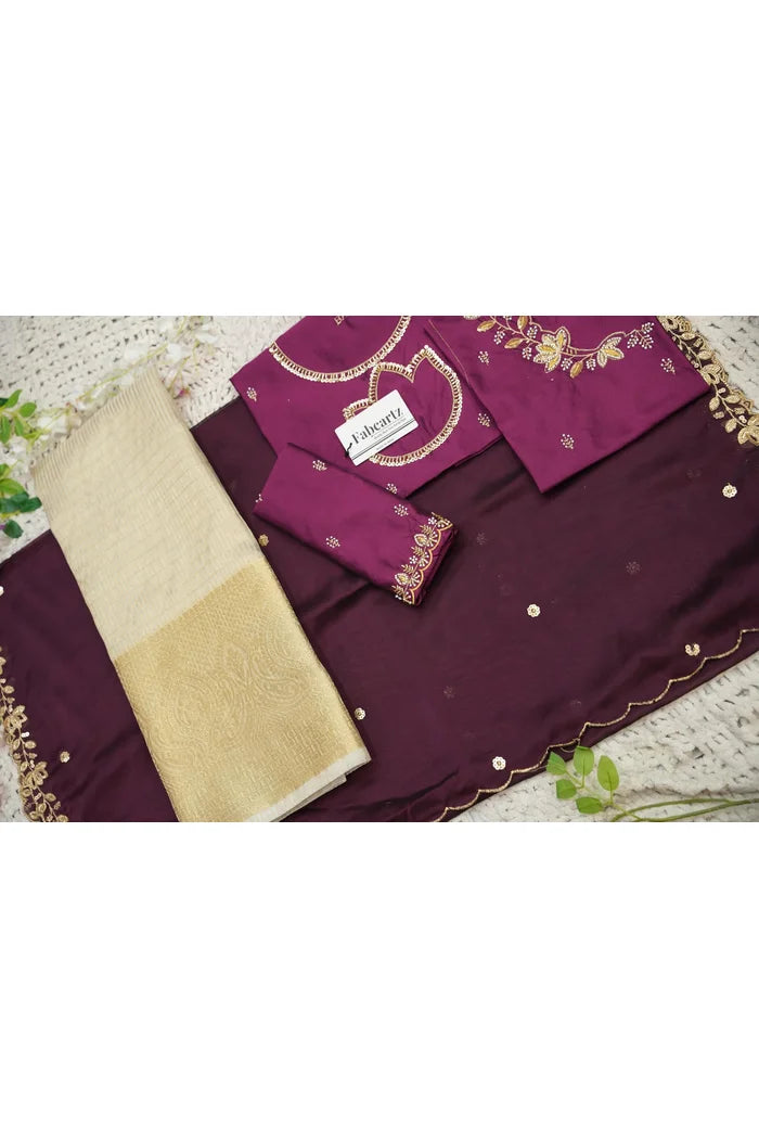 దక్షిణ భారత పండుగ సాంప్రదాయ హాఫ్ చీర (ఛవి) 