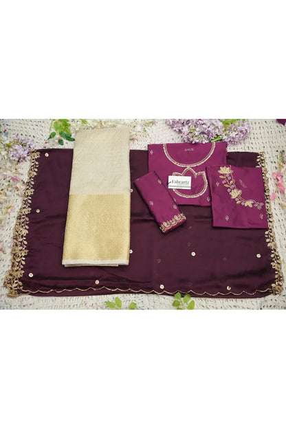 దక్షిణ భారత పండుగ సాంప్రదాయ హాఫ్ చీర (ఛవి) 