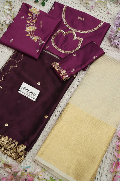 దక్షిణ భారత పండుగ సాంప్రదాయ హాఫ్ చీర (ఛవి) 